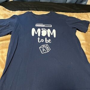 Blue 'Mom to Be' women’s shirt